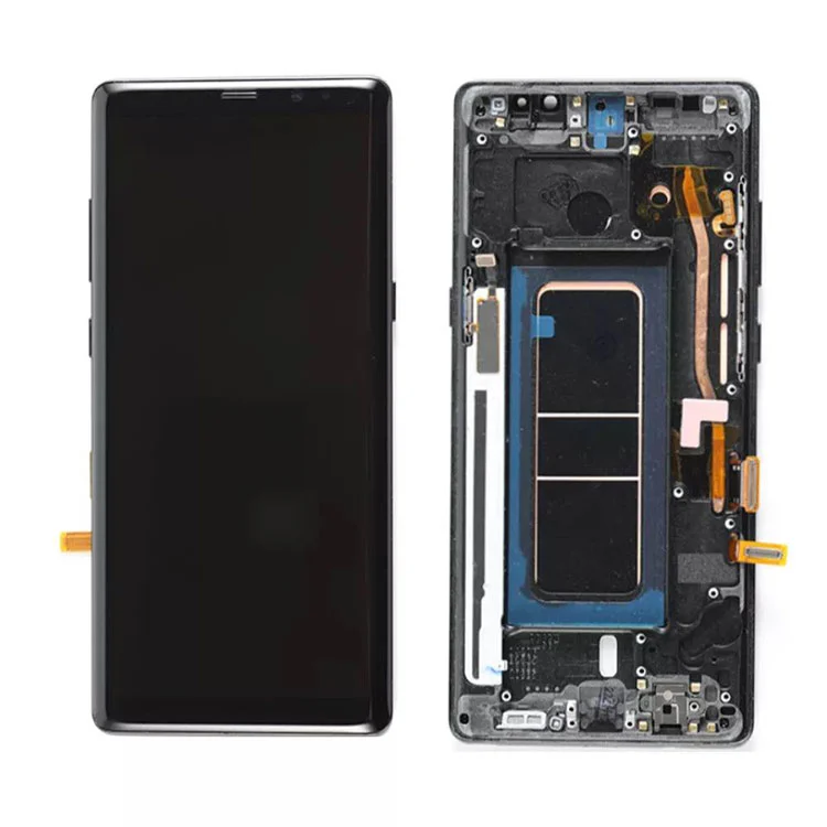 Samsung Galaxy Note 8 LCD OLED Digitizer Digitizer muntaia markoarekin