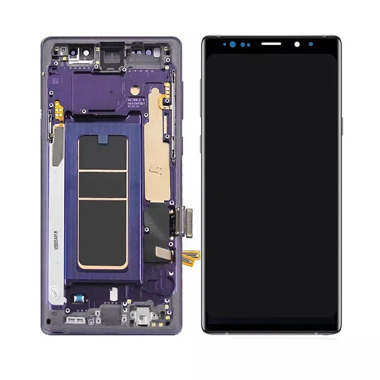 Samsung Galaxy Note 9 LCD OLED pantailaren digitalizazio muntaia markoarekin