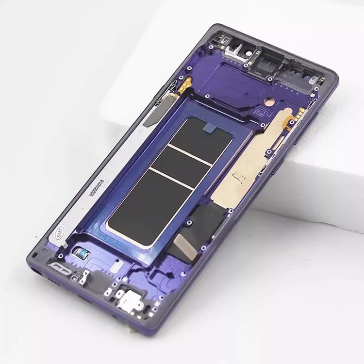 Samsung Galaxy Note 9 LCD OLED pantailaren digitalizazio muntaia markoarekin