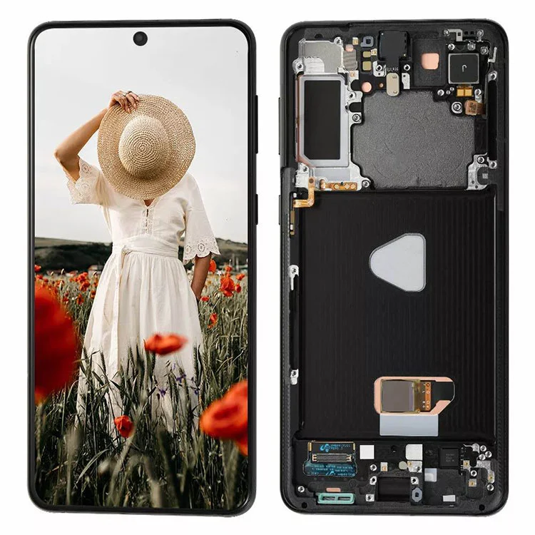 Samsung Galaxy S21 plus LCD pantailarako pantailaren muntaketa ordezkatzeko